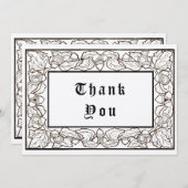 Blätter und Kunsthandwerk Dankeskarte (Vorne/Hinten)