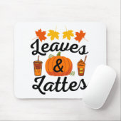 Blätter und Latte Herbst Herbst Mousepad (Mit Mouse)