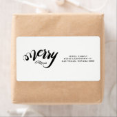Blätter und Merry-Script-Label (Insitu)