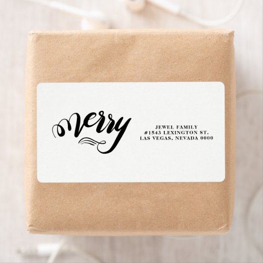 Blätter und Merry-Script-Label (Insitu)