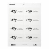 Blätter und Merry-Script-Label (Vorne)