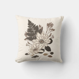 Blätter und Milchprodukte - durchsichtig auf Creme Kissen