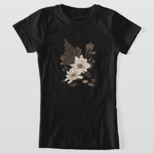 Blätter und Milchprodukte - durchsichtig auf Creme T-Shirt