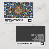 Blätter und Pebles Kaleidosope Visitenkarte (Vorne/Hinten)