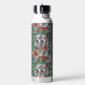 Blätter und Pflanze - Modernes Musterdesign Trinkflasche (Links)