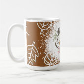 Blätter und Pumpen Autmn Bitte Keramik Tasse (Links)