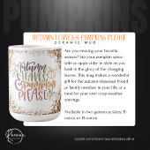 Blätter und Pumpen  Autmn Bitte Keramik Tasse