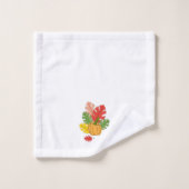 Blätter und Pumpkins Badhandtuch Set (Waschlappen)