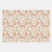 Blätter und Rose der Aquarellpalme (Vorderseite)