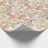 Blätter und Rose der Aquarellpalme Geschenkpapier (Ecke)