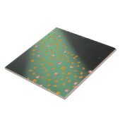 Blätter und Rose im Herbst grün Fliese (Seite)