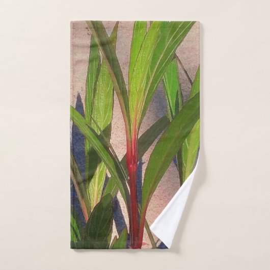 Blätter und Schatten Badhandtuch Set (Handtuch)