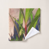 Blätter und Schatten Badhandtuch Set (Waschlappen)