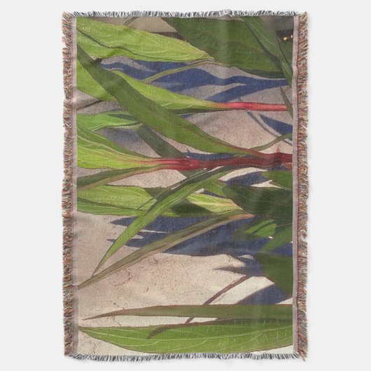 Blätter und Schatten Decke (Vorderseite Vertikal)