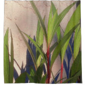 Blätter und Schatten Duschvorhang (Vorderseite)