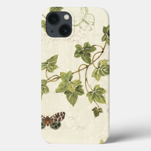Blätter und Schmetterling Case-Mate iPhone Hülle (Rückseite)