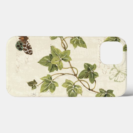 Blätter und Schmetterling Case-Mate iPhone Hülle (Rückseite (Horizontal))