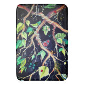 Blätter und Schmetterlinge Badematte (Vorderseite Vertikal)