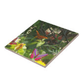Blätter und Schmetterlinge Keramik Tile Fliese (Seite)