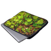 Blätter und Sonne Laptopschutzhülle (Vorne Knopf)