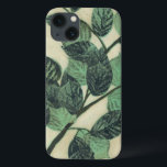 Blätter und Verzweigungen auf dem Hintergrund der  Case-Mate iPhone Hülle<br><div class="desc">Lebhafte grüne Blätter und Zweige Erholung auf einem cremefarbenen Hintergrund in diesem Bild von Jennifer Goldberger. Während die Jahreszeit die Farben auf diesen Blätter ändert,  bleibe das gleiche,  was ein wenig Konsistenz in Ihr Leben bringt.</div>