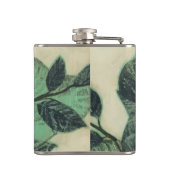 Blätter und Verzweigungen auf dem Hintergrund der  Flachmann (Rückseite)