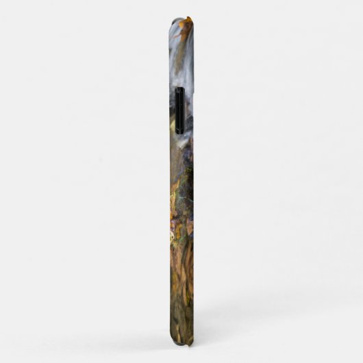 Blätter und Wasserfälle iPhone Case (Hinten/Rechts)