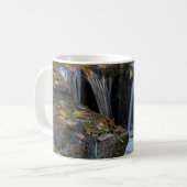 Blätter und Wasserfälle Kaffee Tasse (Vorderseite Links)