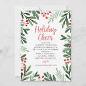 Blätter und Weihnachtsfeier an der Grenze Einladung (Vorderseite)