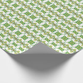 Blätter und Wolken Geschenkpapier (Ecke)
