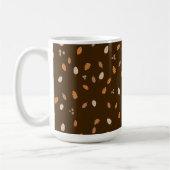 Blätter und Zweige Dunkle Herbstbeizen Brauner Hin Kaffeetasse (Links)