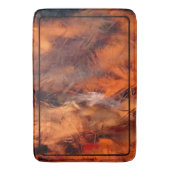 Blätter unter Eis Badematte (Vorderseite Vertikal)