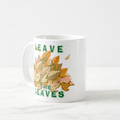 Blätter verlassen kaffeetasse (Vorderseite Links)