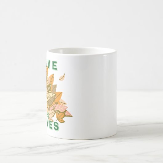 Blätter verlassen kaffeetasse (Mittel)