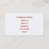 BLÄTTER VISITENKARTE (Rückseite)