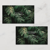 Blätter Visitenkarte (Vorne/Hinten)