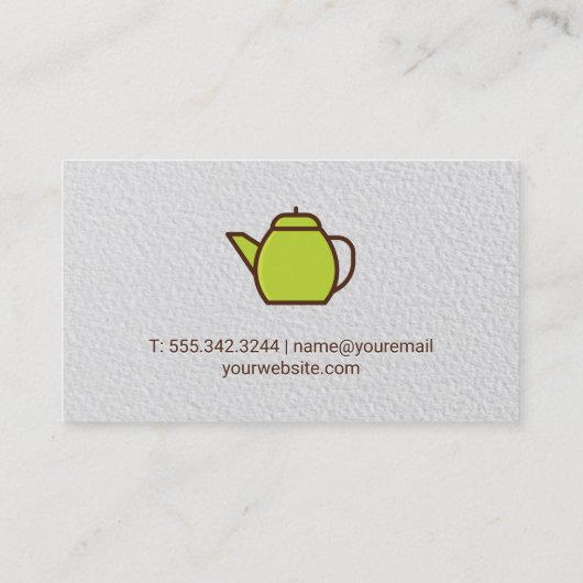 Blätter Visitenkarte (Rückseite)