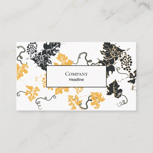 Blätter Visitenkarte (Vorderseite)