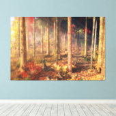 Blätter von Canvas Leinwanddruck (Insitu (Holzboden))