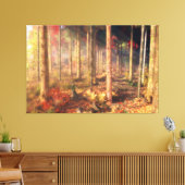 Blätter von Canvas Leinwanddruck (Insitu (Wohnzimmer))