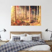 Blätter von Canvas Leinwanddruck (Insitu (Schlafzimmer))
