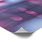 Blätter von der Kirschblüte fallen Poster (Ecke)