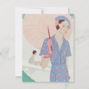 Blätter von Feminine Elegance Postkarte