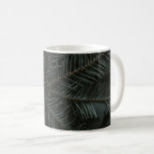 Blätter von grünen Kiefern Kaffeetasse (VorderseiteRechts)