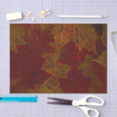 Blätter von Herbst Roter Neon Dunkler Ahorn Seidenpapier (Handwerk)