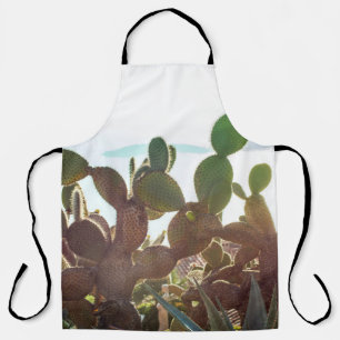 Blätter von Kakteen. Pflanze im Freien mit Lichtei Schürze