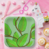 Blätter von Kenneth Yoncich Pappteller (Party)