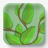 Blätter von Kenneth Yoncich Pappteller (Vorderseite)