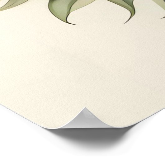 Blätter von Monstera Palm Poster (Ecke)