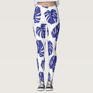 Blätter von Palmen: Naturmuster Leggings